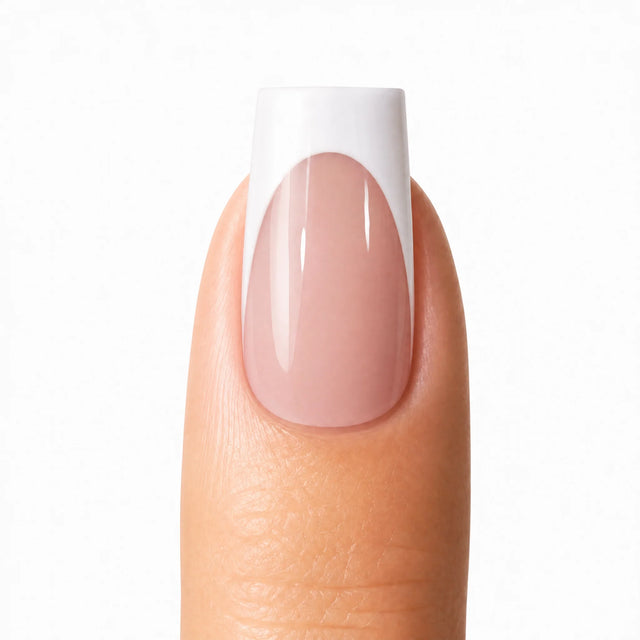 Wide French Press-On Nails, Square Long — Packshot fond blanc (variante / Shopping)