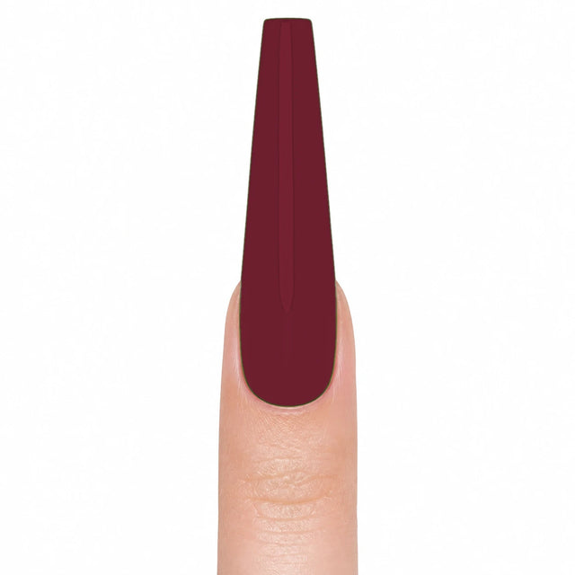 Wine Press-On Nails, Long Coffin
