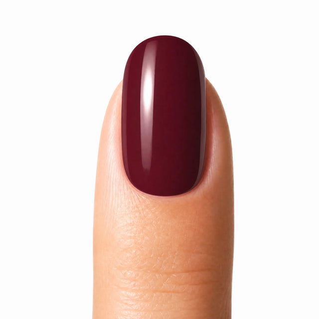 Wine Press-On Nails, Short Oval — Packshot fond blanc (variante / Shopping)