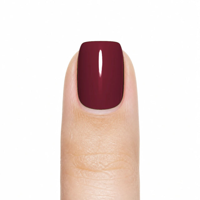 Wine Press-On Nails, Short Square